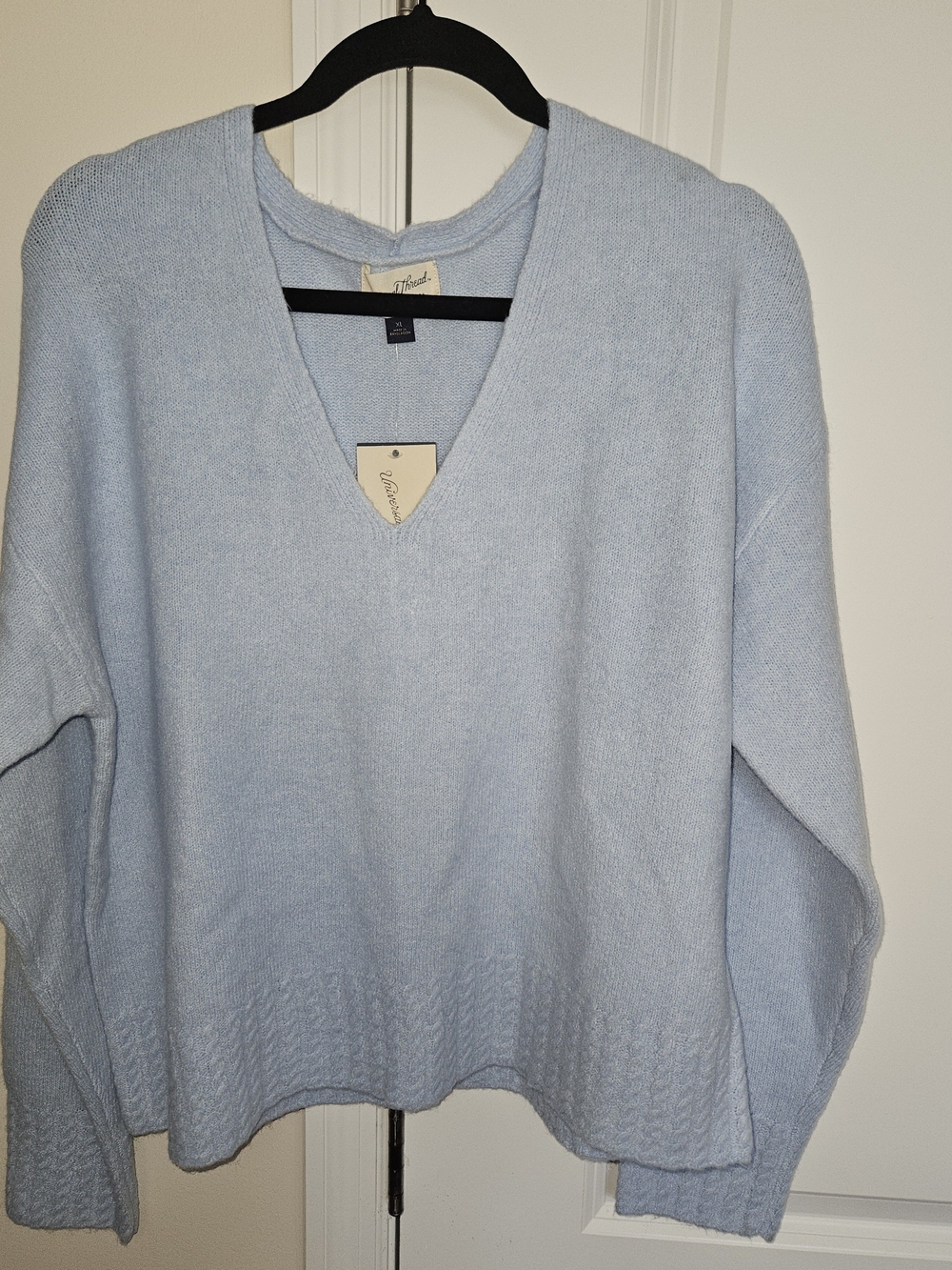 Universal Thread Light Blue V-Neck Knit Sweater